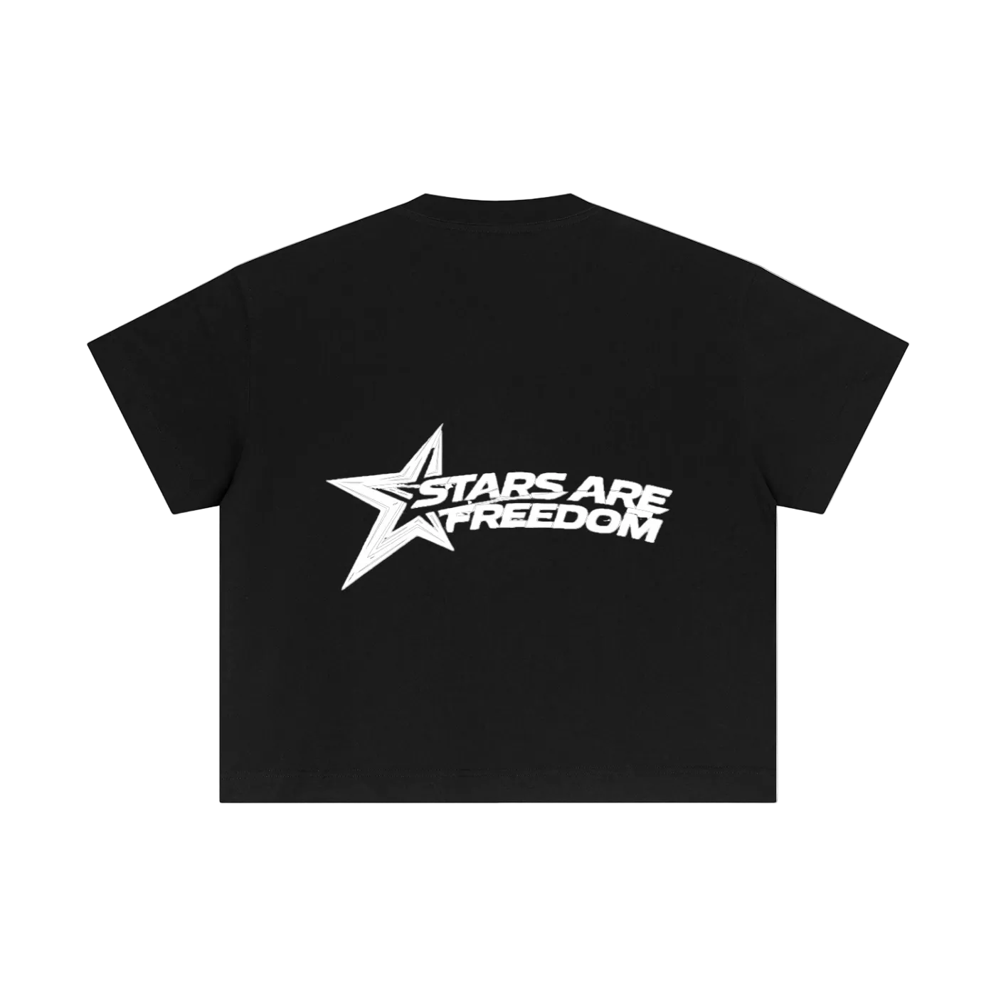 STARS ARE FREEDOM "KNOCKED OUT" BOXY T-Shirt BLACK