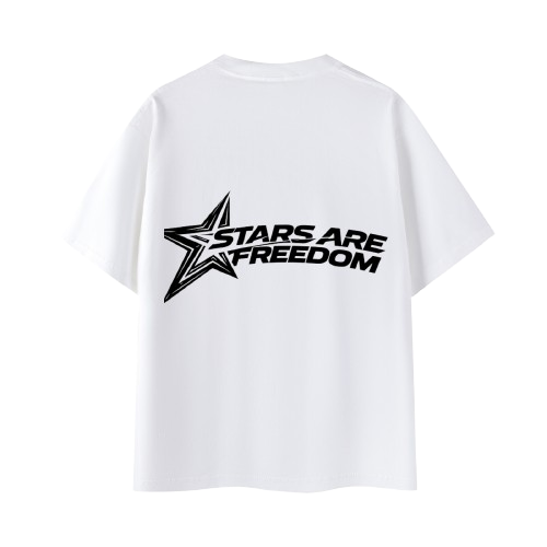 Stars Are Freedom Graphic T White